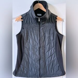 Columbia Black Quilted Fleece-Lined Vest Women’s Medium ⛰️